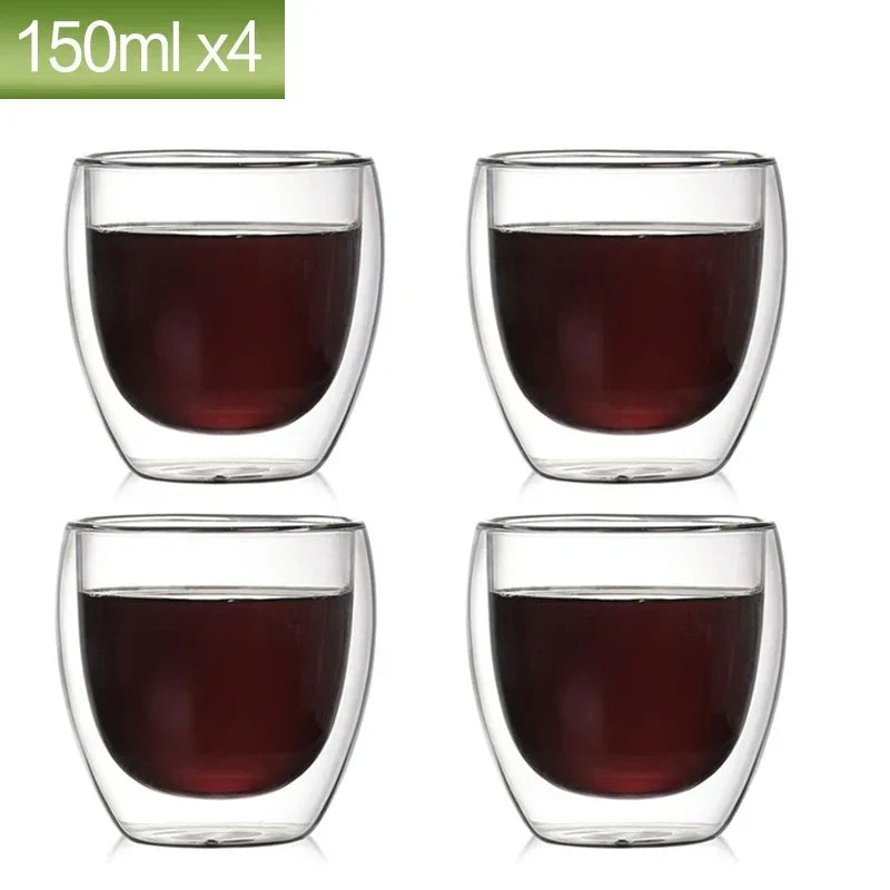 Tasse En Verre À Double Paroi Pour Café Et Thé