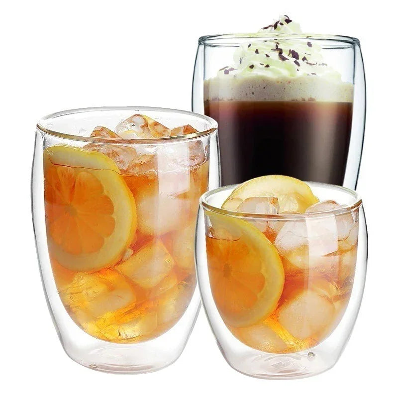 Tasse En Verre À Double Paroi Pour Café Et Thé