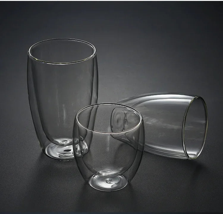 Tasse En Verre À Double Paroi Pour Café Et Thé