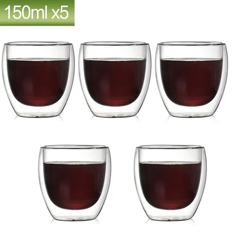 Tasse En Verre À Double Paroi Pour Café Et Thé
