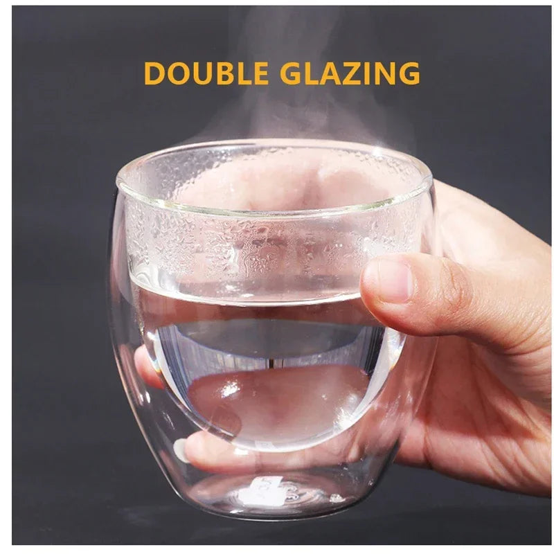 Tasse En Verre À Double Paroi Pour Café Et Thé