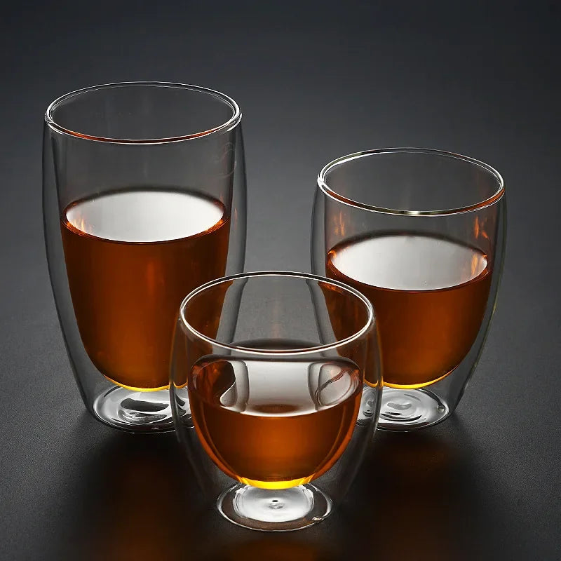 Tasse En Verre À Double Paroi Pour Café Et Thé