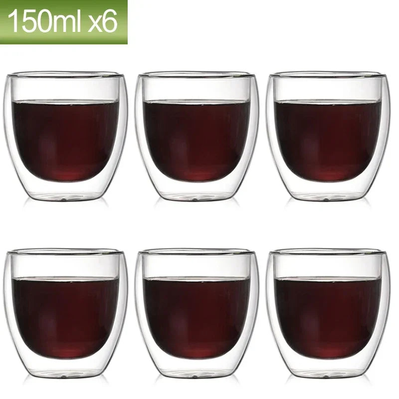 Tasse En Verre À Double Paroi Pour Café Et Thé