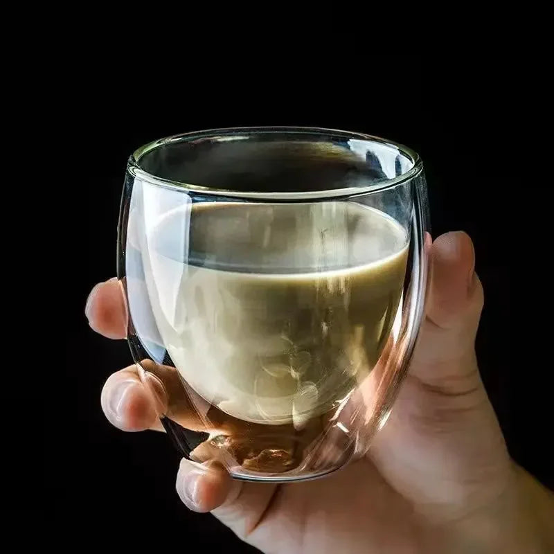Tasse En Verre À Double Paroi Pour Café Et Thé Image