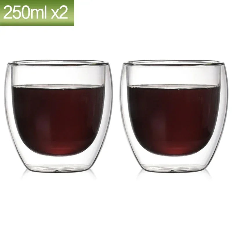 Tasse En Verre À Double Paroi Pour Café Et Thé