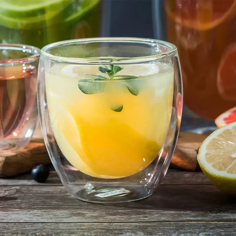 Tasse En Verre À Double Paroi Pour Café Et Thé
