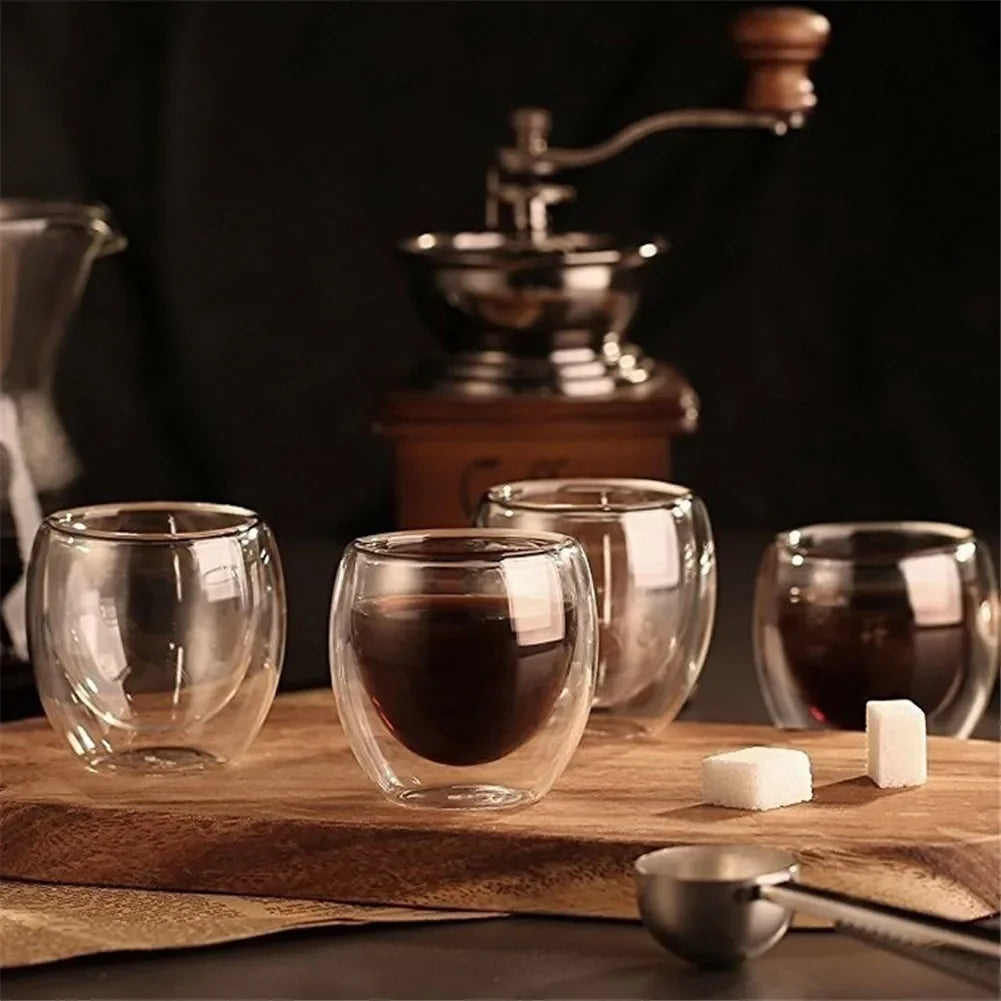 Tasse En Verre À Double Paroi Pour Café Et Thé