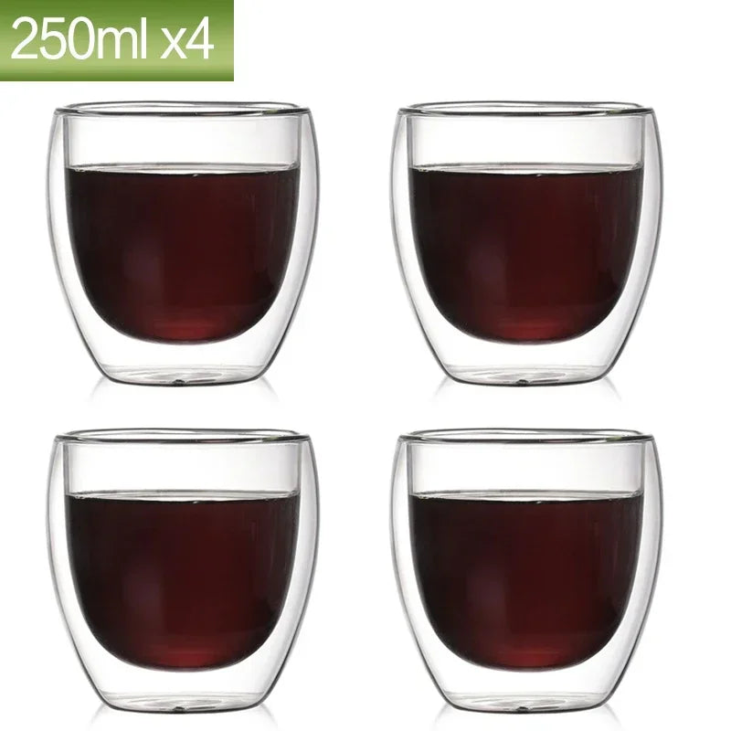 Tasse En Verre À Double Paroi Pour Café Et Thé