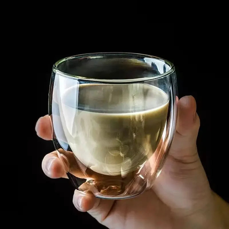 Tasse En Verre À Double Paroi Pour Café Et Thé