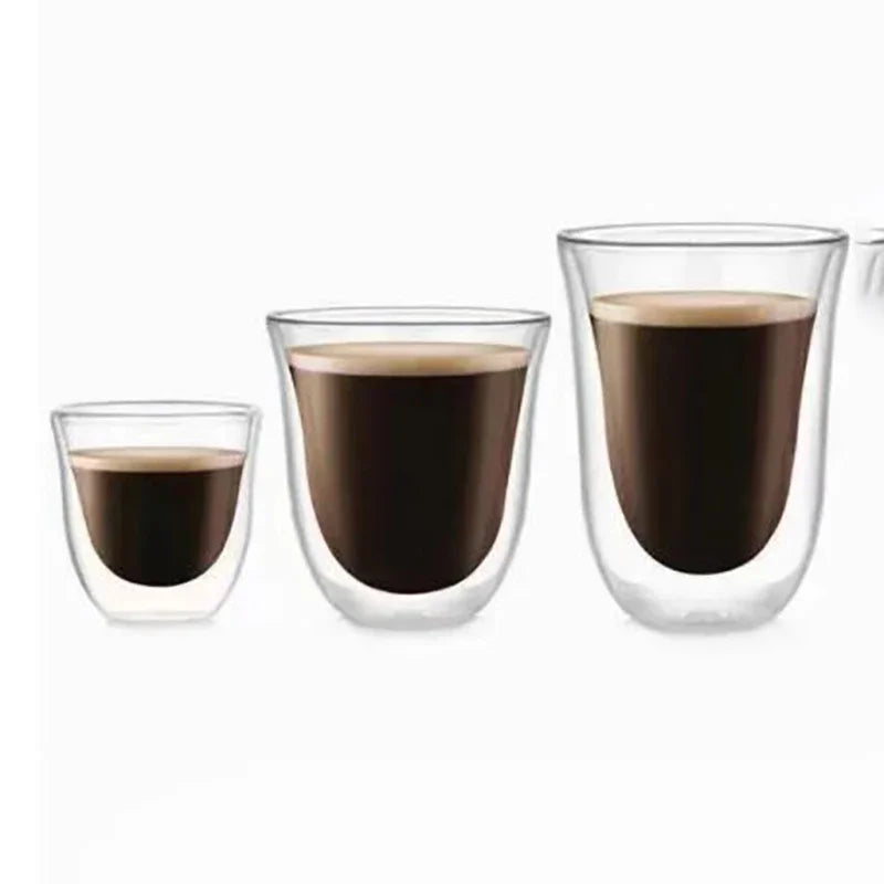 Tasse En Verre À Double Paroi Résistante À La Chaleur