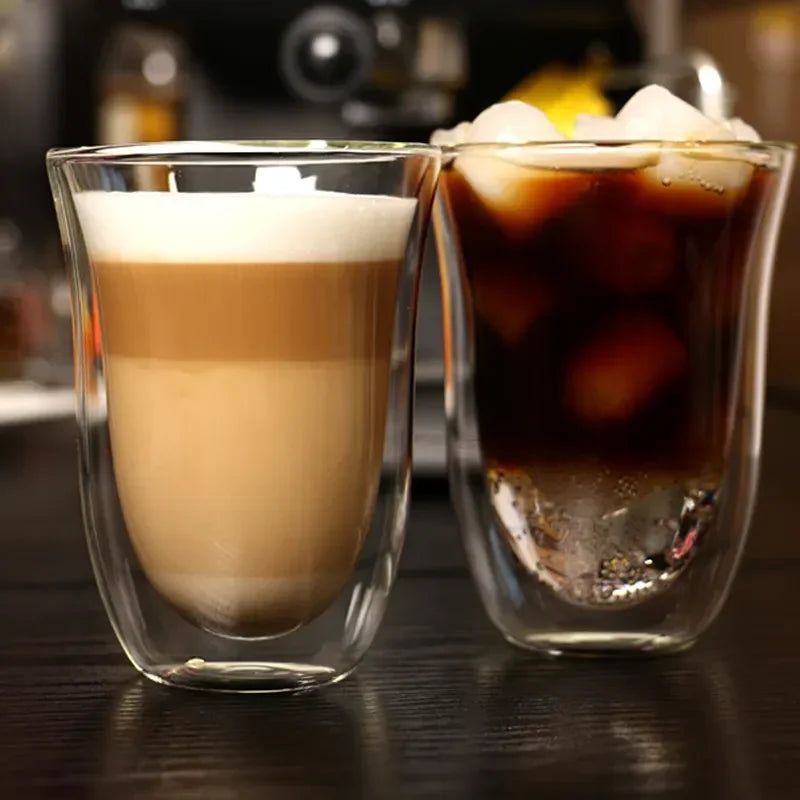 Tasse En Verre À Double Paroi Résistante À La Chaleur