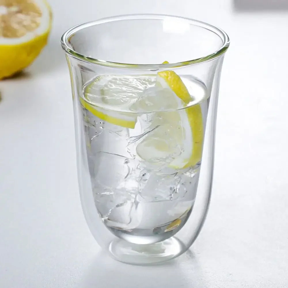 Tasse En Verre À Double Paroi Résistante À La Chaleur