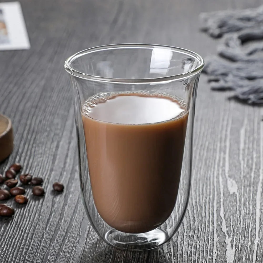 Tasse En Verre À Double Paroi Résistante À La Chaleur