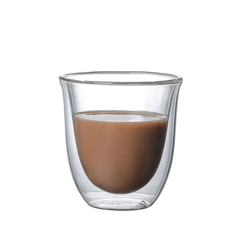 Tasse En Verre À Double Paroi Résistante À La Chaleur