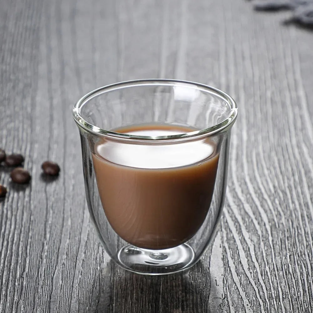 Tasse En Verre À Double Paroi Résistante À La Chaleur