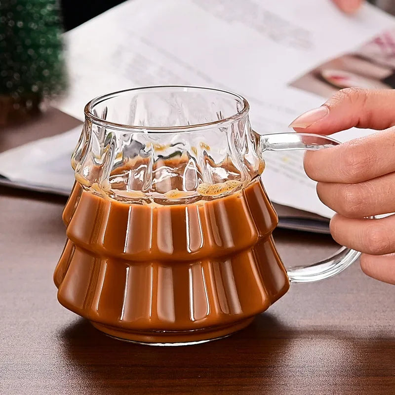 Tasse En Verre Arbre De Noël Avec Couvercle