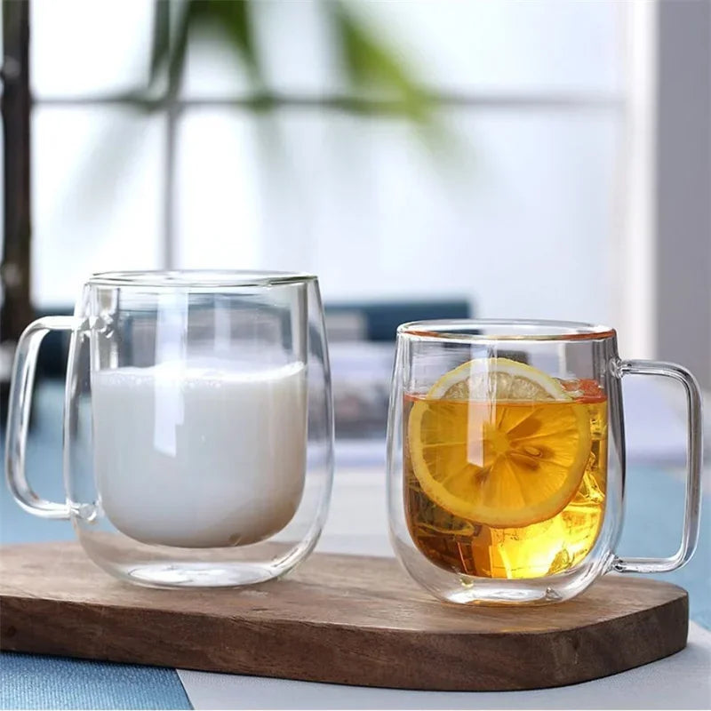 Tasse En Verre Borosilicate À Double Paroi