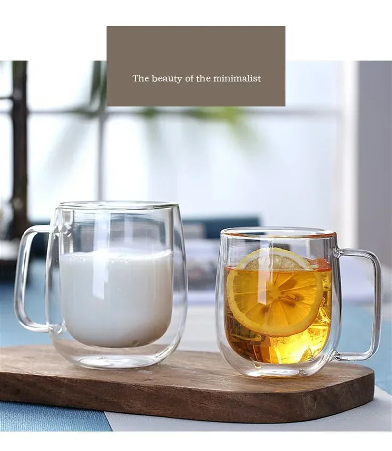 Tasse En Verre Borosilicate À Double Paroi