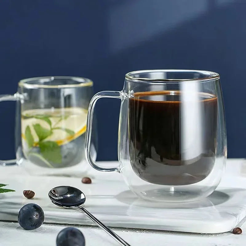 Tasse En Verre Borosilicate À Double Paroi