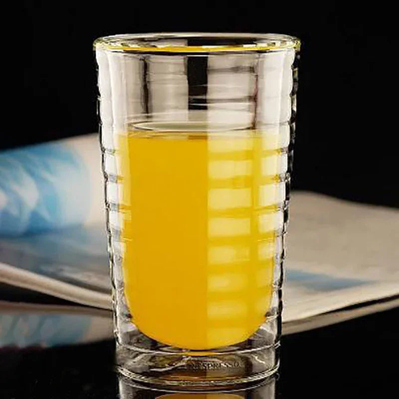 Tasse En Verre Double Paroi Résistante à la Chaleur Image