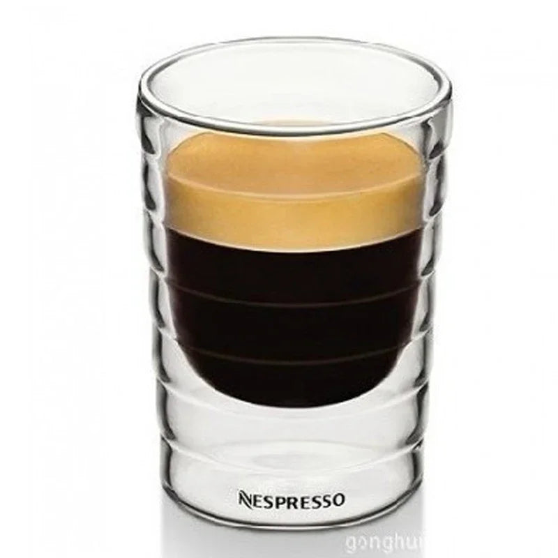 Tasse En Verre Double Paroi Résistante à la Chaleur Image