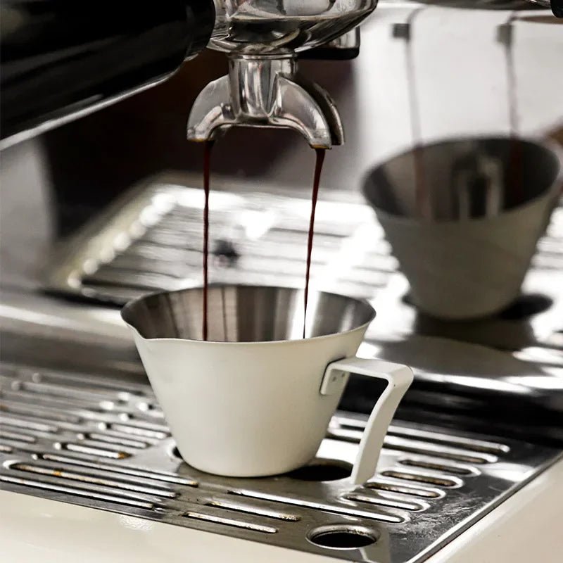 Tasse Espresso 100 Ml En Acier Inoxydable Avec Échelle