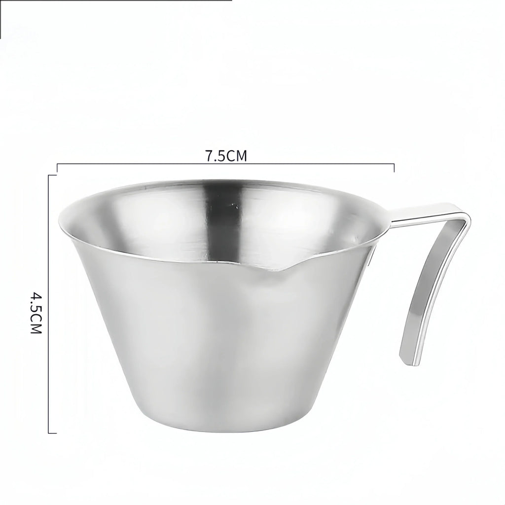 Tasse Espresso 100 Ml En Acier Inoxydable Avec Échelle