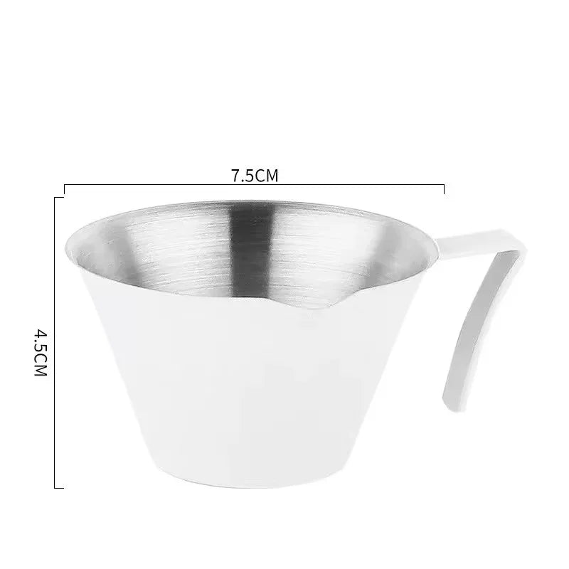 Tasse Espresso 100 Ml En Acier Inoxydable Avec Échelle