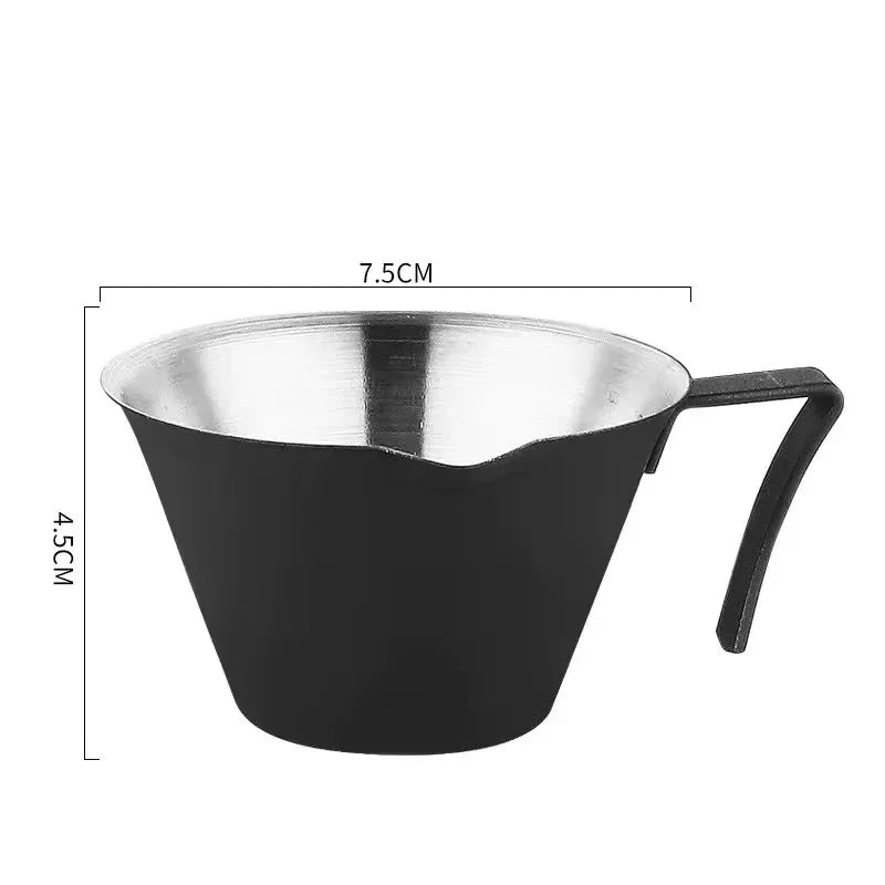 Tasse Espresso 100 Ml En Acier Inoxydable Avec Échelle