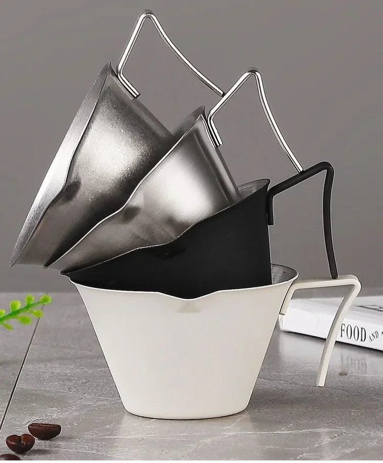 Tasse Espresso 100 Ml En Acier Inoxydable Avec Échelle