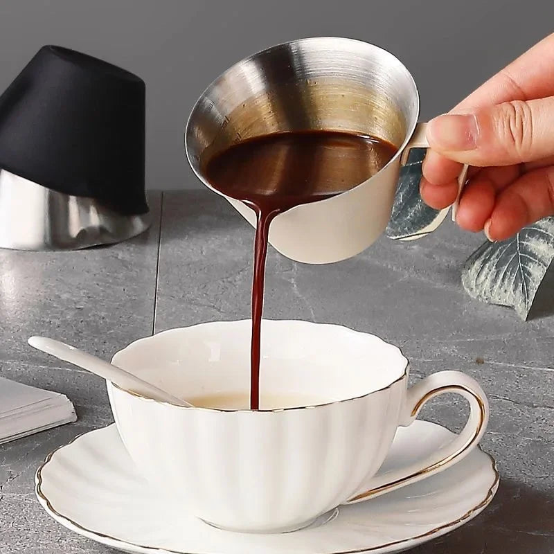 Tasse Espresso 100 Ml En Acier Inoxydable Avec Échelle