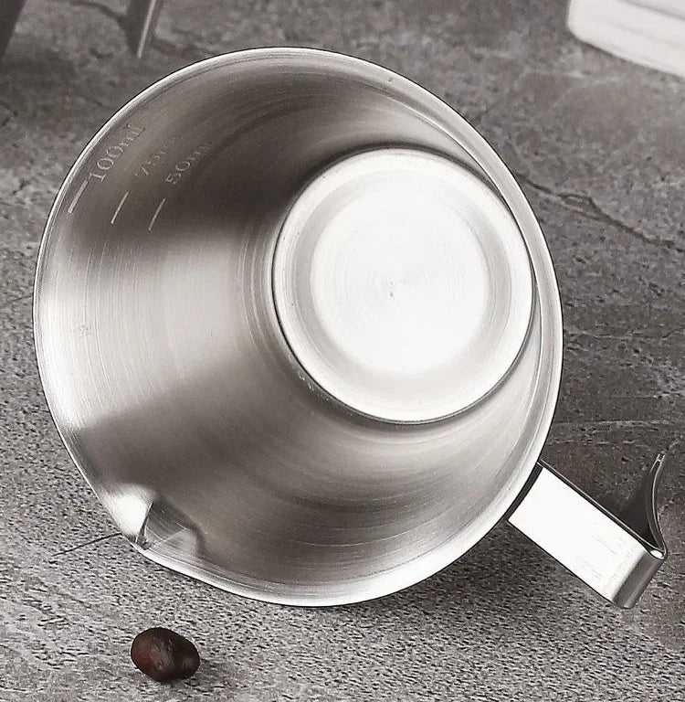 Tasse Espresso 100 Ml En Acier Inoxydable Avec Échelle