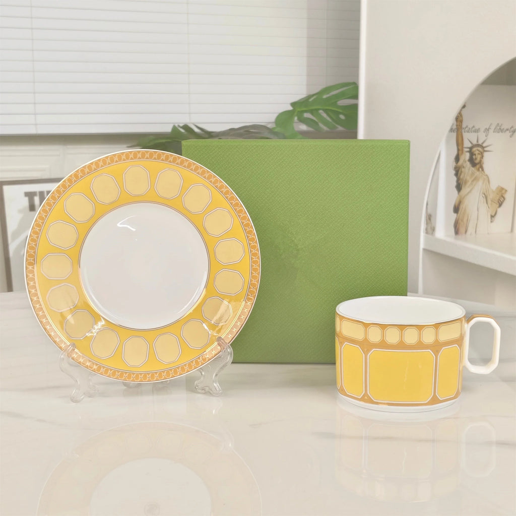 Tasse Et Soucoupe En Porcelaine Fine Style Européen