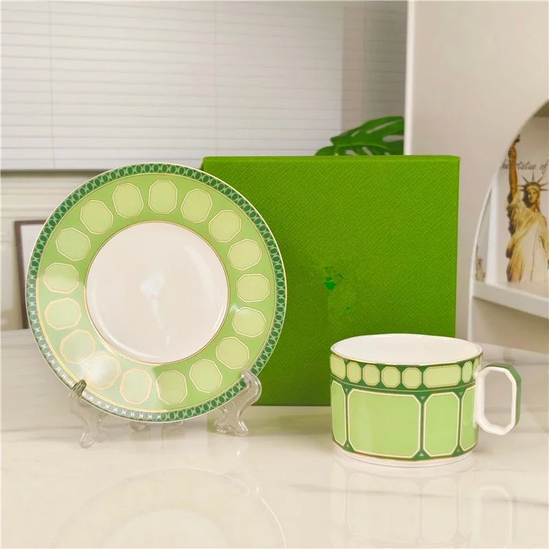 Tasse Et Soucoupe En Porcelaine Fine Style Européen