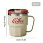 Tasse Isotherme Acier Inoxydable Double Paroi Avec Poignée et Couvercle