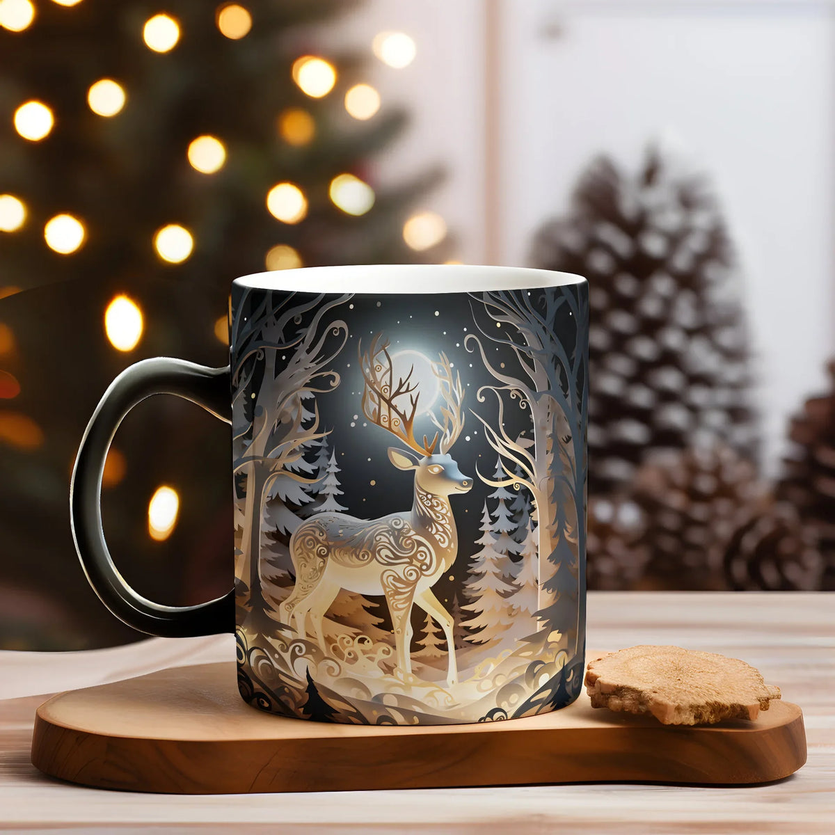 Tasse Magique de Noël en Céramique 325 Ml