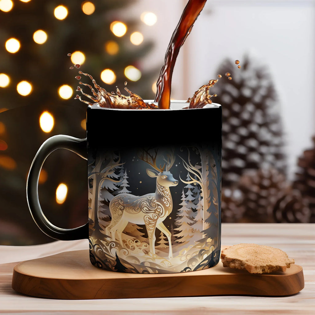 Tasse Magique de Noël en Céramique 325 Ml