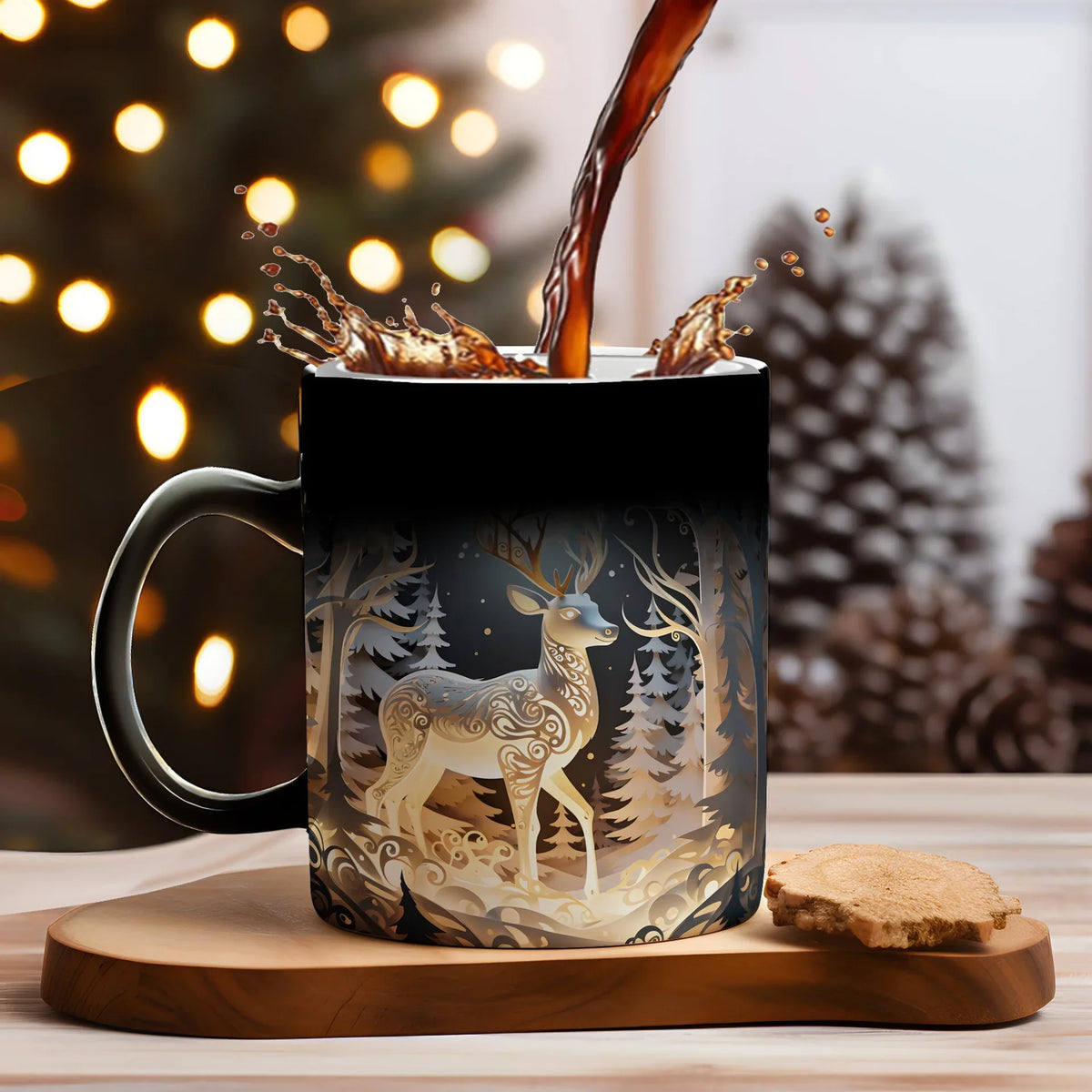 Tasse Magique de Noël en Céramique 325 Ml