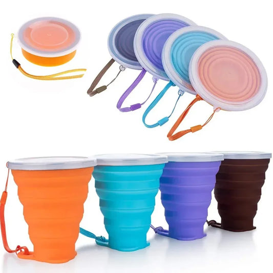 Tasse Pliable en Silicone 200 ml Portable pour Voyage
