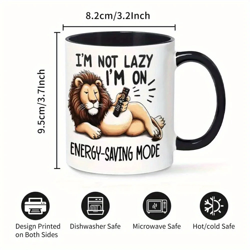 Tasse Réutilisable En Céramique Lion 360 Ml — photo 3
