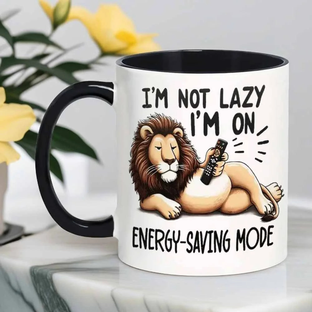 Tasse Réutilisable En Céramique Lion 360 Ml — illustration 1 Image