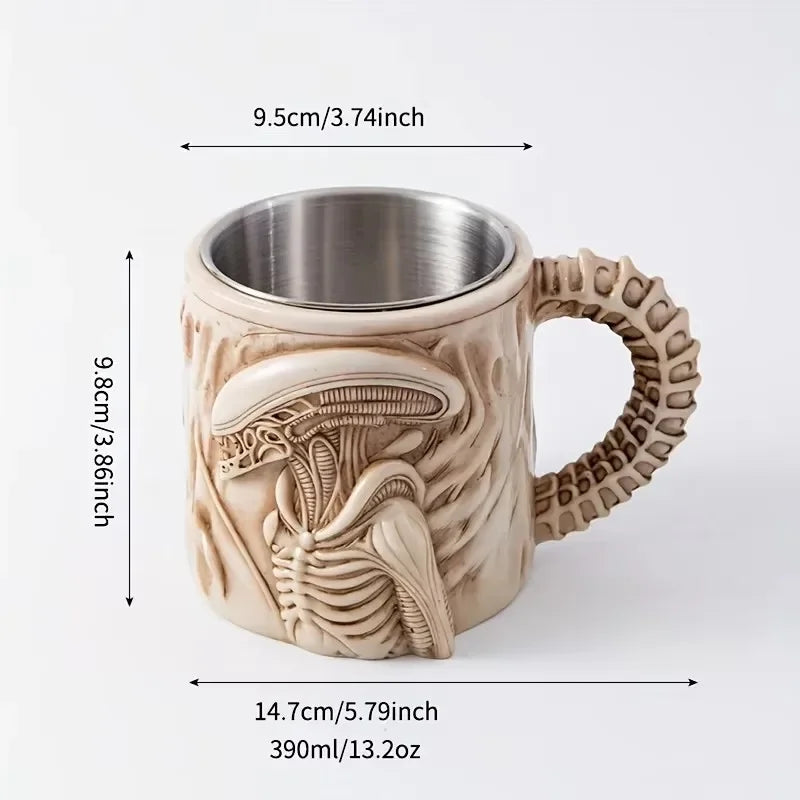 Tasse Xénomorphe 3D à Transfert Thermique pour Café