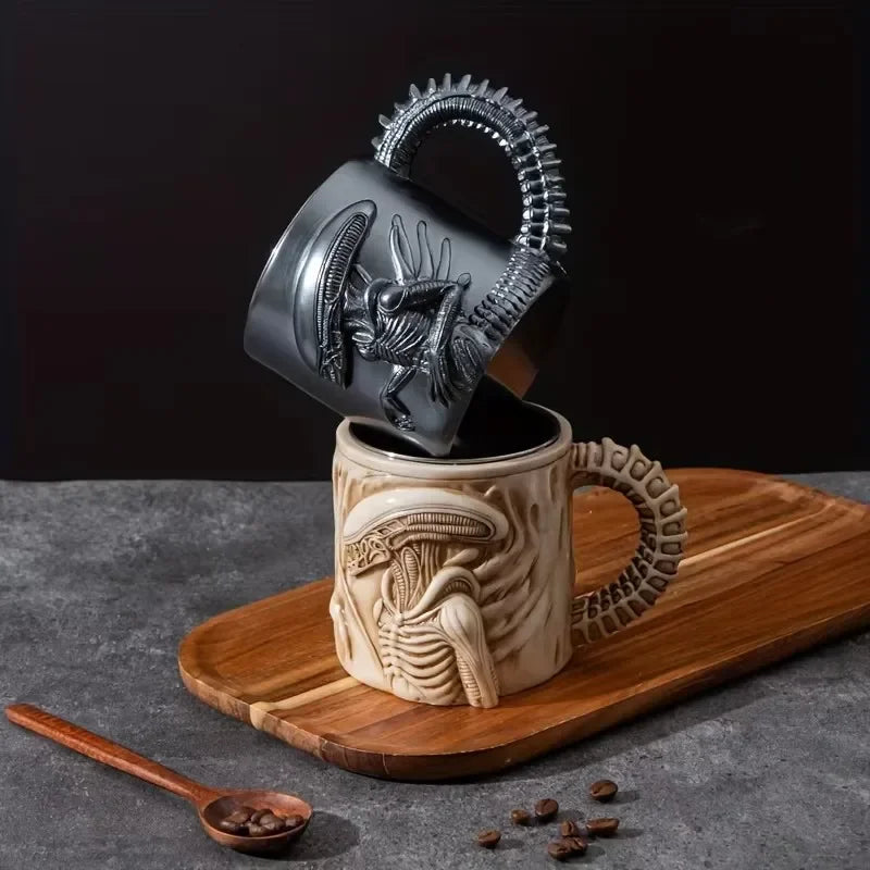 Tasse Xénomorphe 3D à Transfert Thermique pour Café