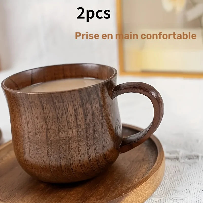 Tasses à Café en Bois Avec Poignées — photo 4