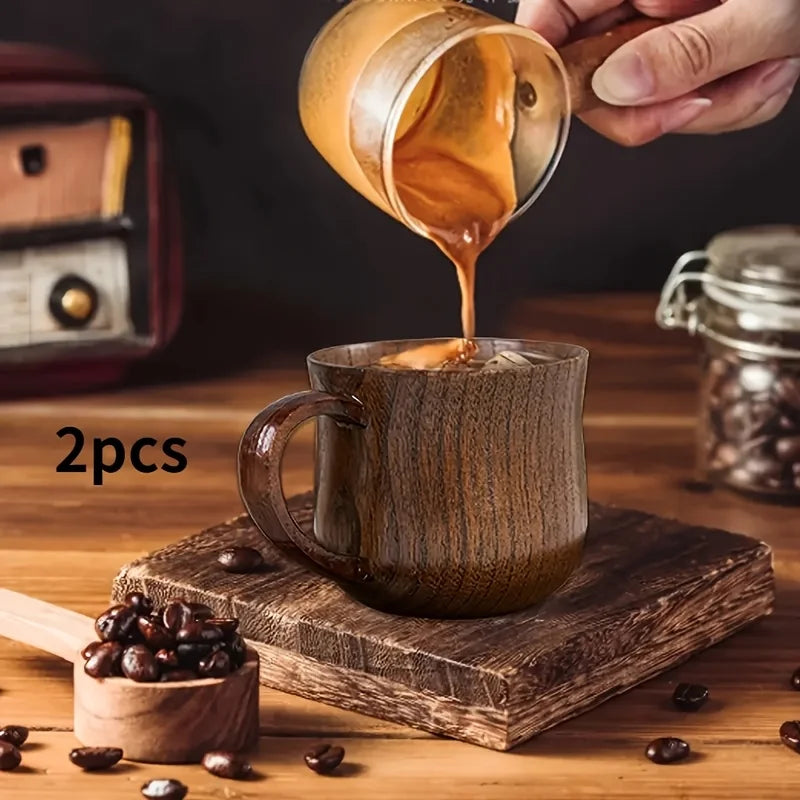 Tasses à Café en Bois Avec Poignées — photo 5