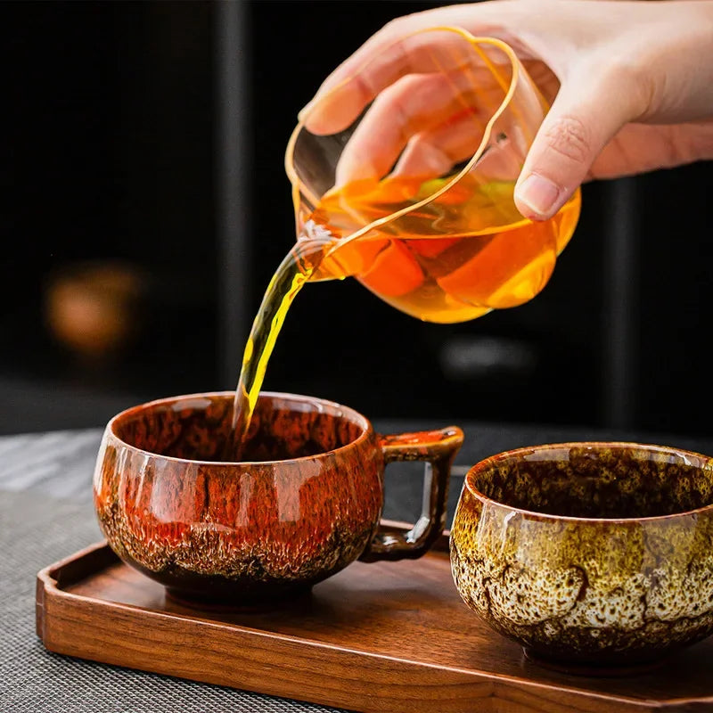 Tasses À Café En Céramique Glaçure Au Four