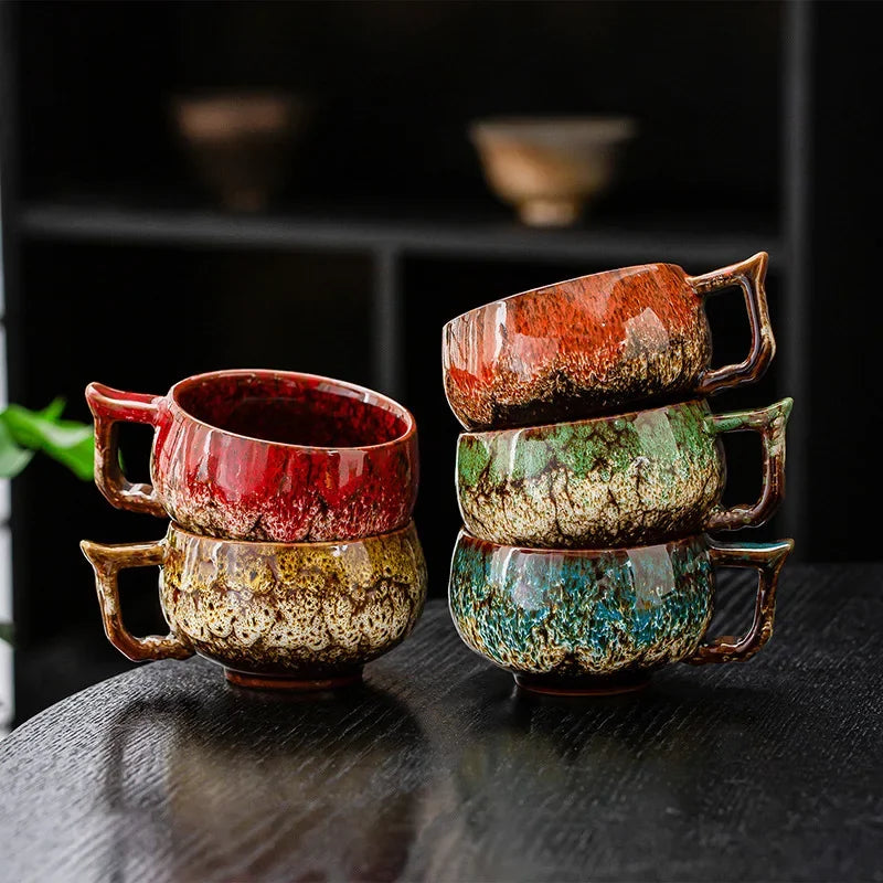 Tasses À Café En Céramique Glaçure Au Four