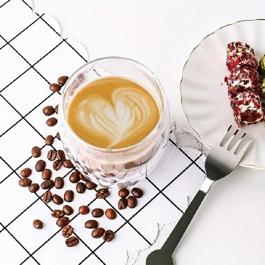 Tasses à Espresso en Verre Double Paroi 80 Ml