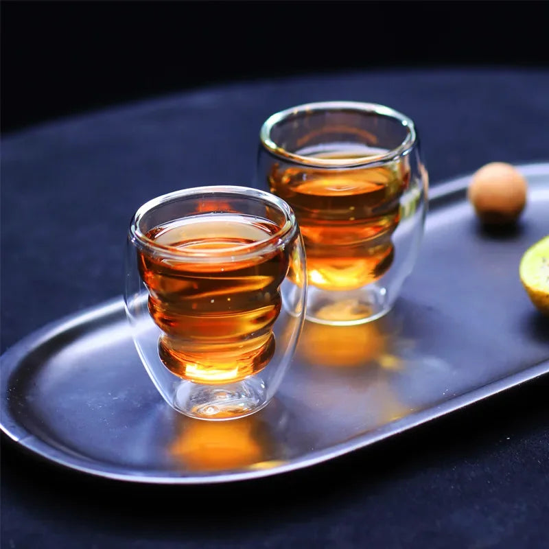 Tasses À Espresso En Verre Double Paroi Image