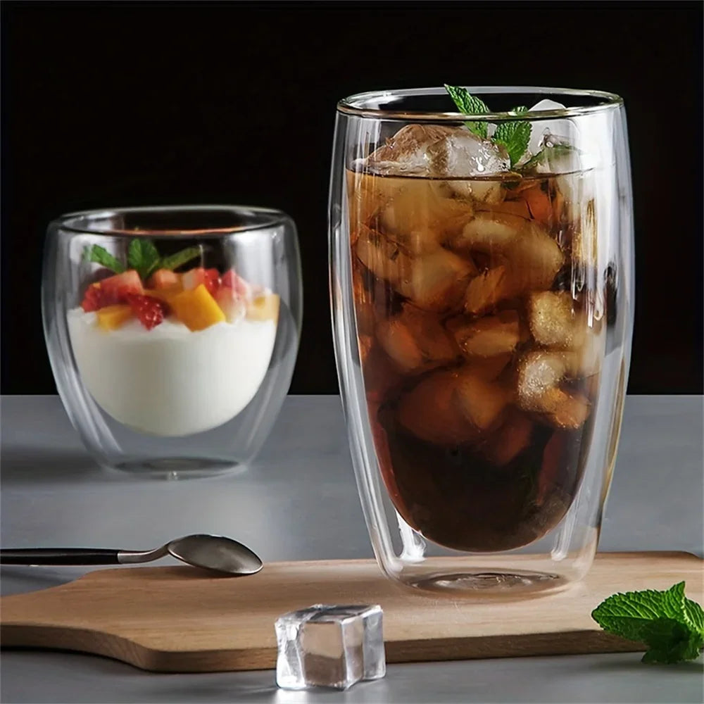 Tasses à Expresso en Verre à Double Paroi